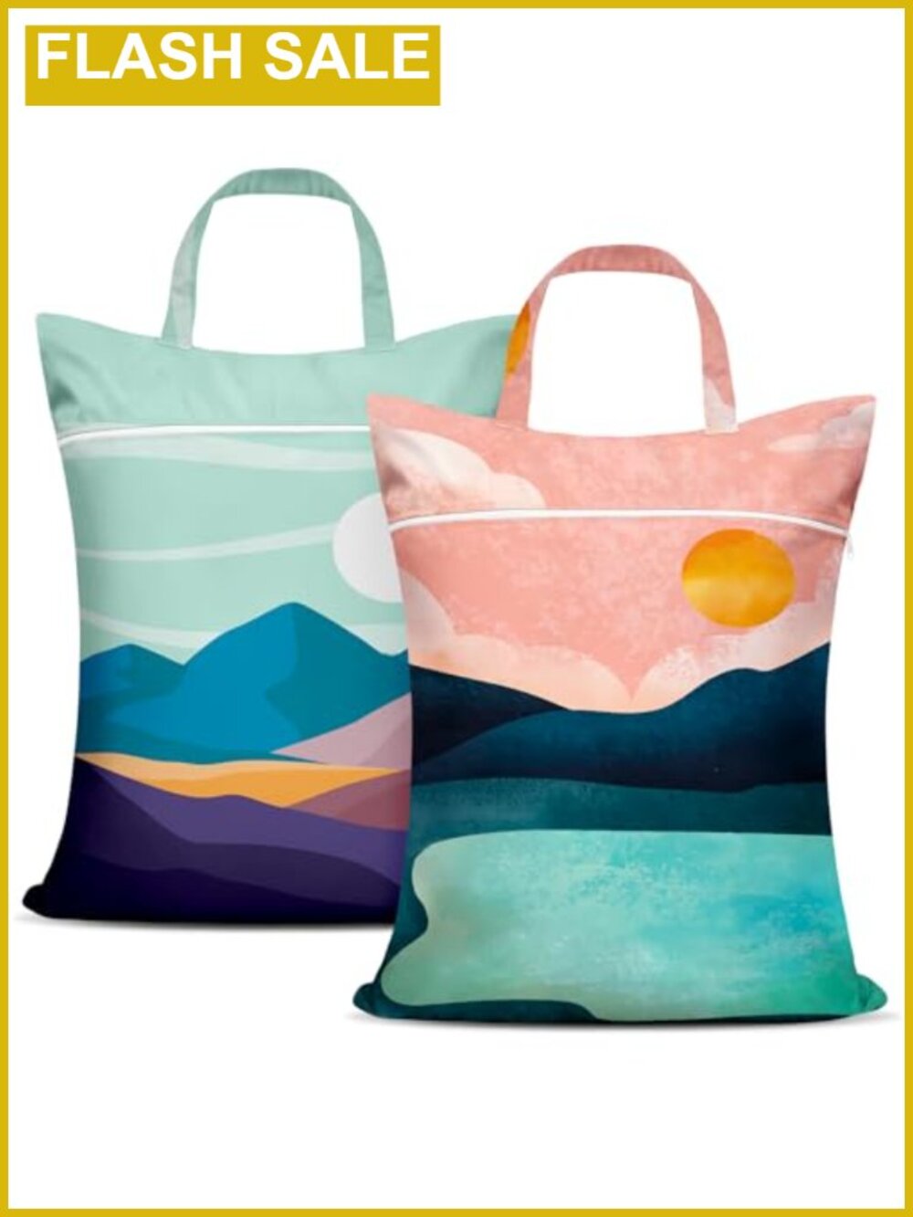 Large Travel Laundry Bags Waterproof with Handle Washable 2 Pcs Set